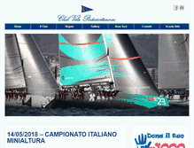 Tablet Screenshot of clubvelaportocivitanova.com